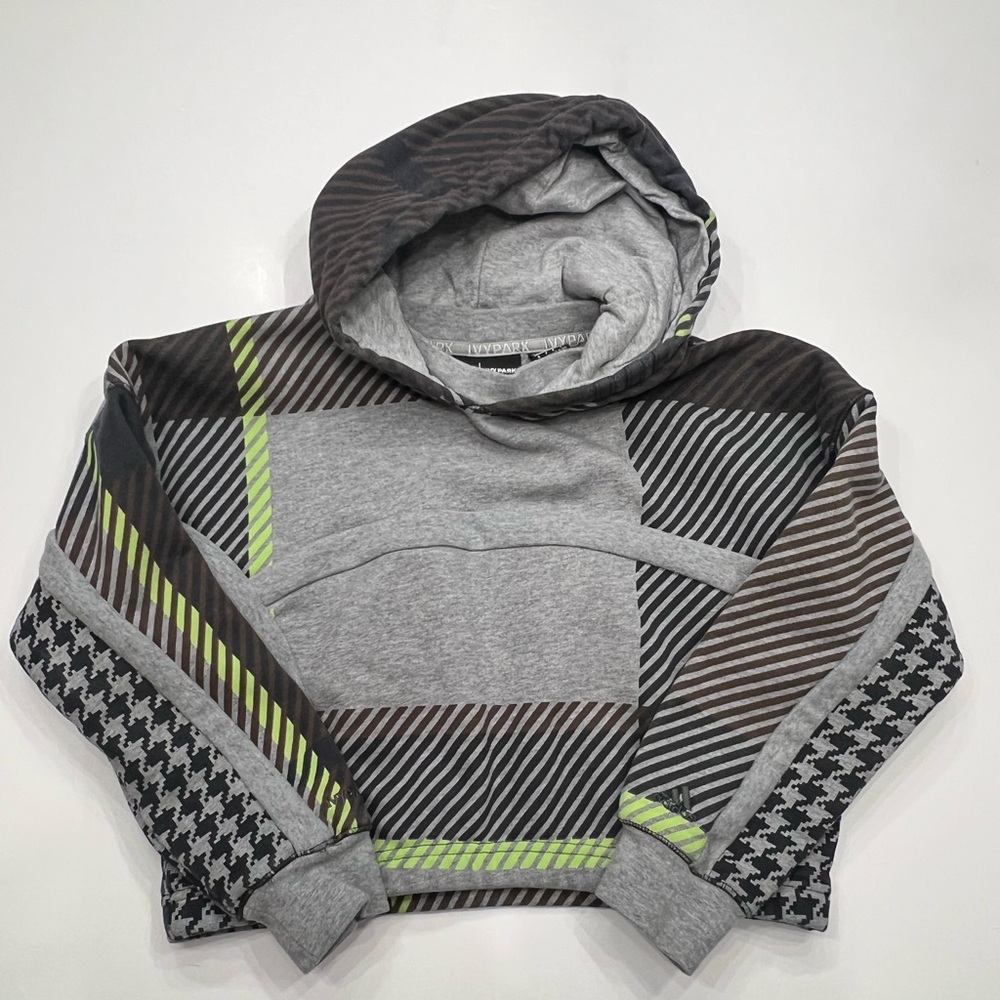 Adidas Ivy Park Youth Small Shrug Cropped Hoodie